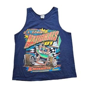 Vintage 2001 Knoxville Nationals Sprint Car Racing T Shirt All Over Print XL